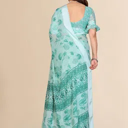 Moda Rapido Floral Printed Saree image 5