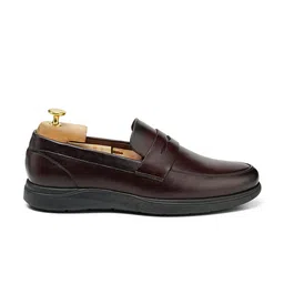 CORDWAINERS Men Leather Formal Slip On Loafers image 3