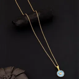 SZN Set Of 2 Gold-Plated Artificial Beaded Enamelled Quirky Pendants With Chains image 5