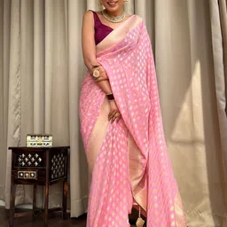 ZILVIRA Ethnic Motifs Zari Woven Design Kanjeevaram Saree image 4