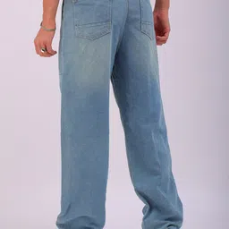 The Indian Garage Co Men Relaxed Fit Low Distress Jeans image 4