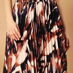 LookShine Printed Flared Midi Skirts image 2