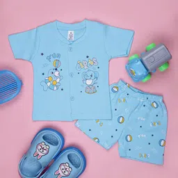 V-Mart Infant Printed Round Neck T-Shirt With Shorts-picture-47