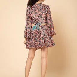 Aditi Wasan Printed Top & Skirt Co-Ord Set image 2