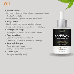 Phillauri Set Of 3 Castor Rosemary Scalp & Hair Oil For Boost Hair Growth-30ml Each image 3