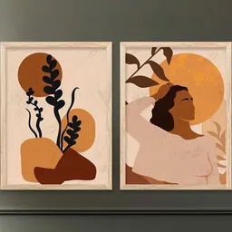 WALLLANE Brown Wood Wall Art-picture-37