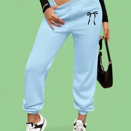 SAAHASAM Women Printed Relaxed Loose Fit Joggers Trousers-image-70