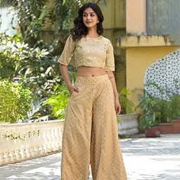 Juniper Women Ethnic Motifs Printed Flared Liva Ethnic Palazzos image 2