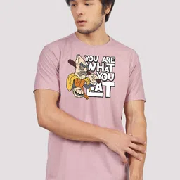 Greylongg Men Typography Printed Round Neck Cotton T-shirt-picture-31