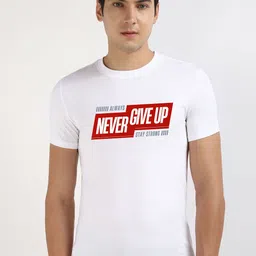 Moda Rapido Men Typography Printed Round Neck Cotton T-shirt-picture-25