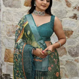 Mitera Women Floral Printed Saree image 5