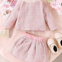 Xsole Girls Checked Tunic with Skirt-picture-31