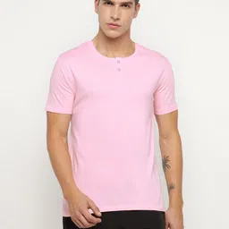 appulse Henley Neck Short Sleeves Cotton Relaxed Fit T-shirt-picture-3
