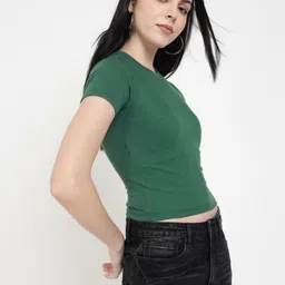 VOLTEDGE Women Slim Fit T-shirt image 4