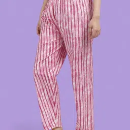 Kryptic Women Printed Pure Cotton Mid-Rise Relaxed-Fit Lounge Pants image 5