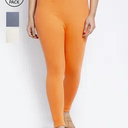GRACIT Women Cotton Ankle Length Leggings Pack Of 3-picture-15