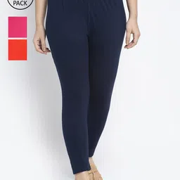 GRACIT Women Pack of 3 Ankle Length Leggings-picture-13