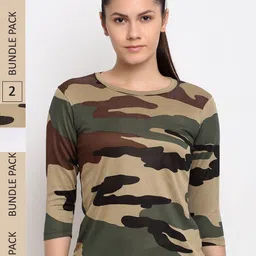 ARMISTO Pack Of 2 Camouflage Printed Dri-FIT T-shirt-picture-36