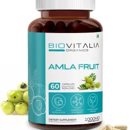 BIOVITALIA ORGANICS Amla Fruit | Boost immunity, improve digestion | Control Blood Pressure| Natural Vitamin C | 60 Veg. Capsules-image-14