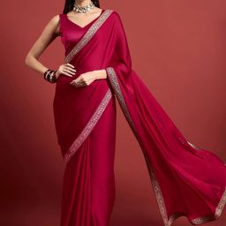 Mitera Embroidered Satin Designer Saree-picture-12