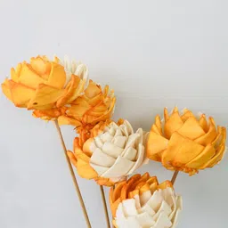 Vanchai Yellow 5 Pieces Artificial Flower image 3