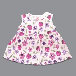 Born Babies Floral Print Organic Cotton A-Line Dress-picture-49