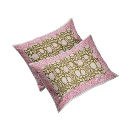 Alankaran designs White & Pink Floral 120 TC King Bedsheet with 2 Pillow Covers image 5