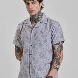 Snitch Men Boxy Opaque Printed Casual Shirt-image-10