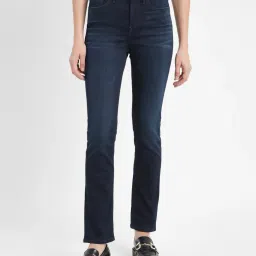 levi's Women's 312 Blue Straight Fit Mid Rise Jeans-picture-31