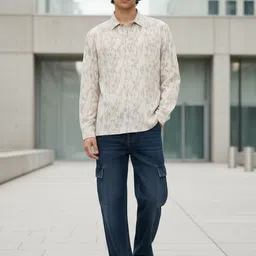 glitchez Relaxed Fit Abstract Printed Casual Shirt image 5