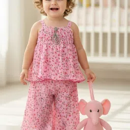 NEW GEN Girls Printed Top with Palazzos-picture-35