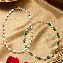 AMI Set Of 2 Gold-Plated Beaded Layered Necklace-image-74