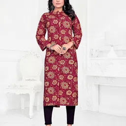 EKISHA Women Floral Printed Pure Cotton Kurta-image-10