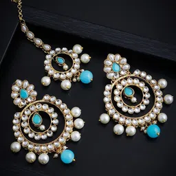 Sukkhi Gold-Plated Kundan-Studded Jewellery Set-image-61