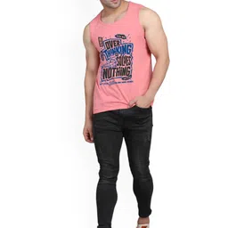 SLOWLORIS Men Pack Of 2 Printed Combed Cotton Gym Vests image 4