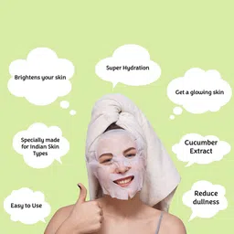 MasKing Set Of 3 Cucumber Beauty Facial Sheet Mask For Skin Hydration - 1-Pcs Each image 5