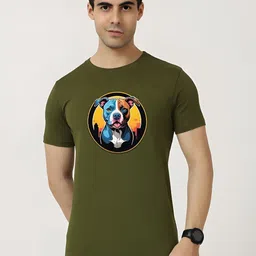 KaamBhari Graphic Printed Round Neck Regular Fit Cotton T-shirt-picture-34