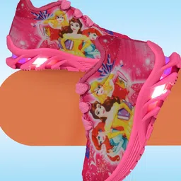 BUNNIES Girls Disney Princess Printed LED Sneakers-picture-24