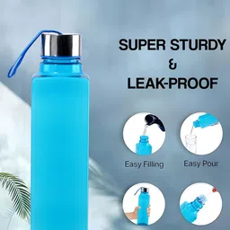 Kuber Industries Blue 3 Pieces Refrigitor Safe Water Bottle 1Ltr image 5