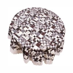 Stylista Brown Waterproof Round 6-Seater Table Cover-picture-29