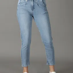 SHOWOFF Women High-Rise Light Fade Stretchable Cotton Jeans-image-98