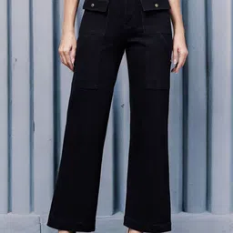 Miss Chase Women Flared High-Rise Highly Distressed Stretchable Jeans-picture-34