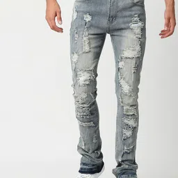 WAIMEA Men Highly Distressed Heavy Fade Stretchable Jeans-picture-10