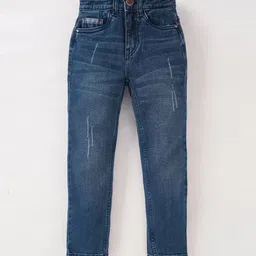 Ed-a-Mamma Boys Slim Fit Low Distress Light Fade Stretchable Cotton Jeans-picture-16