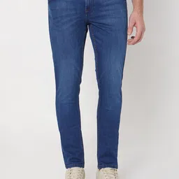 Mufti Men Skinny Fit Mid-Rise Light Fade Clean Look Stretchable Jeans-picture-26