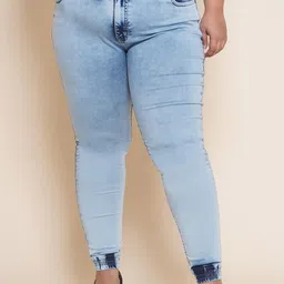 Kiaahvi by JOHN PRIDE Women Plus Size Mid-Rise Cuffed Hem Stretchable Jogger-picture-28