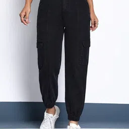 Kotty Women High-Rise Stretchable Cotton Joggers-picture-35