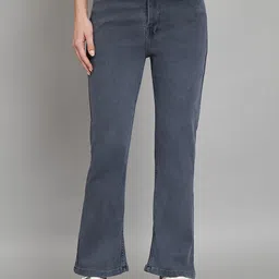 BAESD Women Jean Bootcut High-Rise Clean Look Cotton Jeans-picture-20