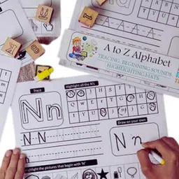 My House Teacher Kids Alphabet A To Z Tracing & Highlighting Reusable Mats-picture-39
