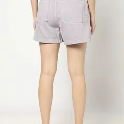 GAP Women Solid Regular Fit Pocket Detailing Mid-Rise Shorts image 2